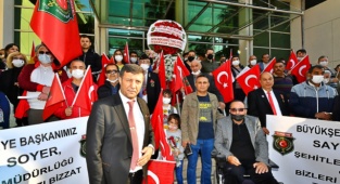 Gazi ve Şehit Yakınlarından Soyer'e Teşekkür