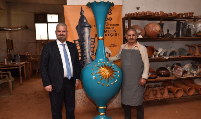 Menemen'den Cumhurbaşkanlığına Dev Vazo