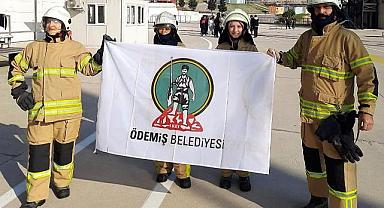 ÖDAK, İzmir İtfaiyesi’nin yangın söndürme eğitimlerine katıldı 