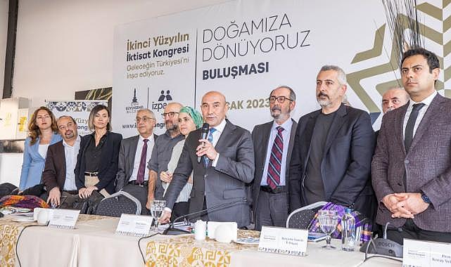 Başkan Soyer "Doğamıza Dönüyoruz" başlıklı uzman toplantısında konuştu: Geleceği ortak akılla inşa etmenin sorumluluğunu taşıyoruz