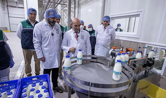 Düğmeye Başkan Tunç Soyer bastı: Bayındır Süt İşleme Fabrikası'nda test üretimi başladı