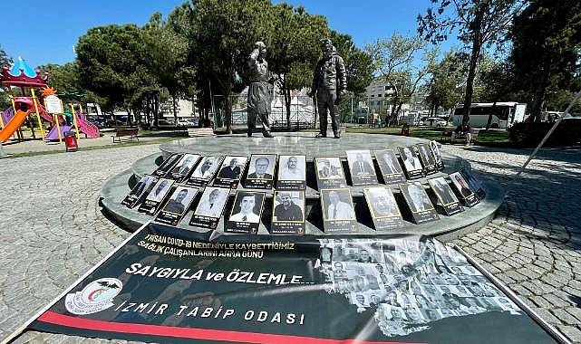 Pandemide Yaşamını Yitiren Sağlık Çalışanları Karşıyaka'da Anıldı