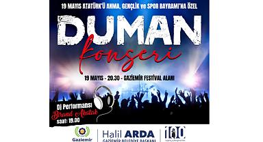 Duman, 19 Mayıs’ta Gaziemir’de sahne alacak
