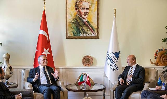 İtalya'nın Türkiye Büyükelçisi Giorgio Marrapodi Soyer'i ziyaret etti