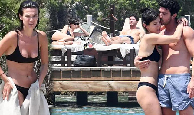 Bodrum'da aşk... Pınar Deniz ve Kaan Yıldırım tatilde!
