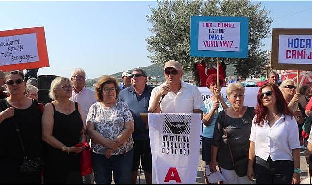Foça'da Çedes Protestosu