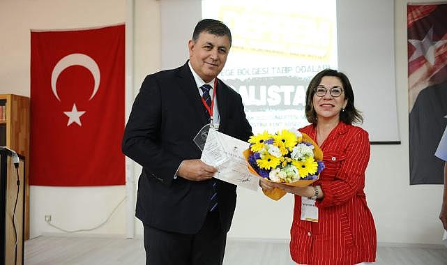 Tabip odalarından Başkan Tugay’a teşekkür plaketi