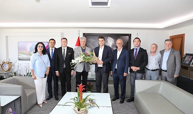 Demokrat Parti Lideri Uysal'dan Başkan Engin'e ziyaret