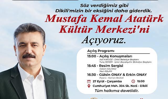 Dikili, 27 Eylül’de Kültür Merkezine Kavuşuyor