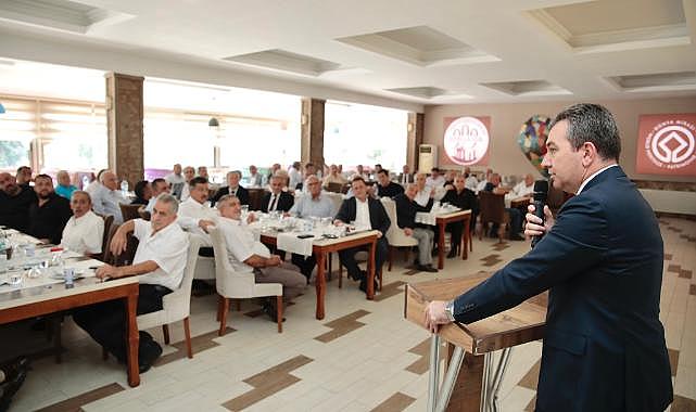 İzmir Esnaf Ve Sanatkarlar Odaları Birliği Başkanı Yalçın Ata'dan Hakan Koştu'ya ziyaret