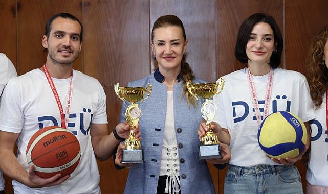DEÜ'lü sağlıkçılar kamu spor oyunları'na damga vurdu