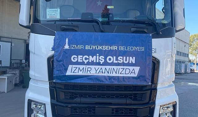 İzmir’den Hatay’a 244’üncü destek tırı gönderildi