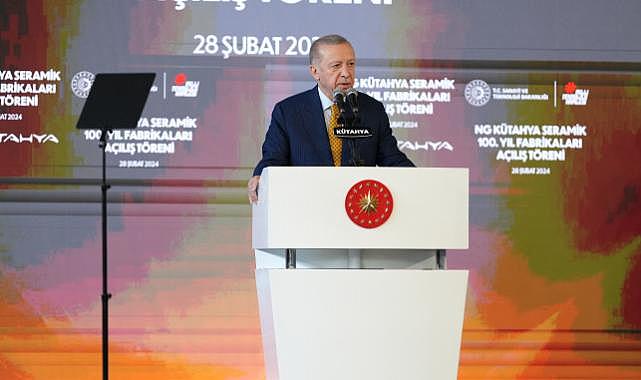 NG KÜTAHYA SERAMİK ''100. YIL FABRİKALARI'' CUMHURBAŞKANI RECEP TAYYİP ERDOĞAN TARAFINDAN AÇILDI