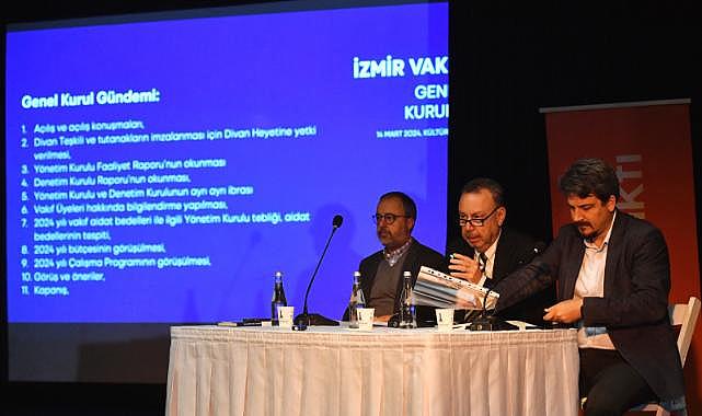 Başkan Soyer İzmir Vakfı’nın Genel Kurulu’na katıldı  “Emekleme dönemi geride kaldı”