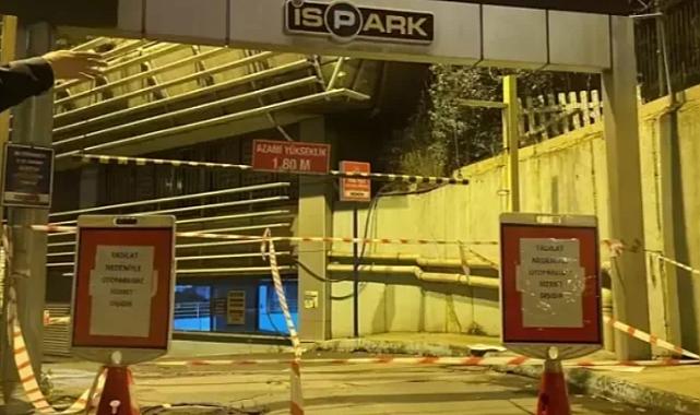İSPARK'ın kolonları çatladı, İBB'nin otoparkı boşaltıldı