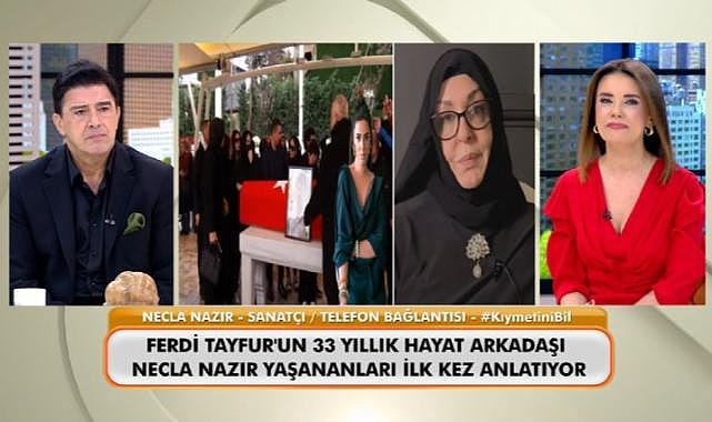 Ferdi Tayfur'un eski eşi Necla Nazır, Ferdi Tayfur'un cenazesinde yaşanan gerilim hakkında konuştu