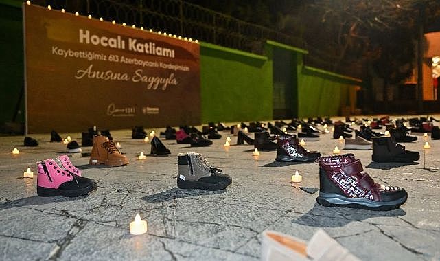 İzmir Bornova'da 613 çift ayakkabı Hocalı’nın sessiz çığlığı oldu