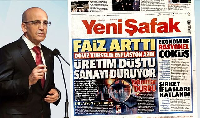 Mehmet Şimşek’in ekonomi politikalarına Yeni Şafak’tan sert eleştiri!