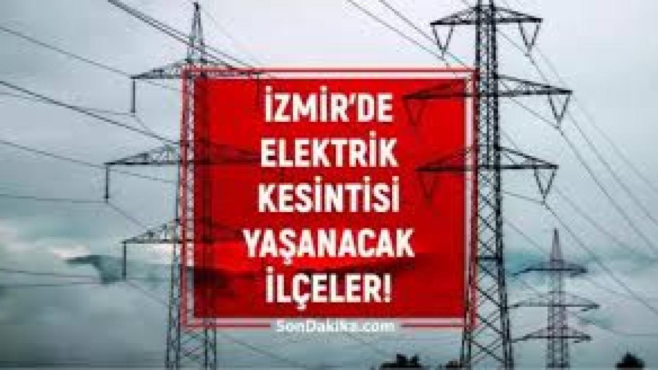 3 Aralık 2025 İzmir Elektirik Kesintisi