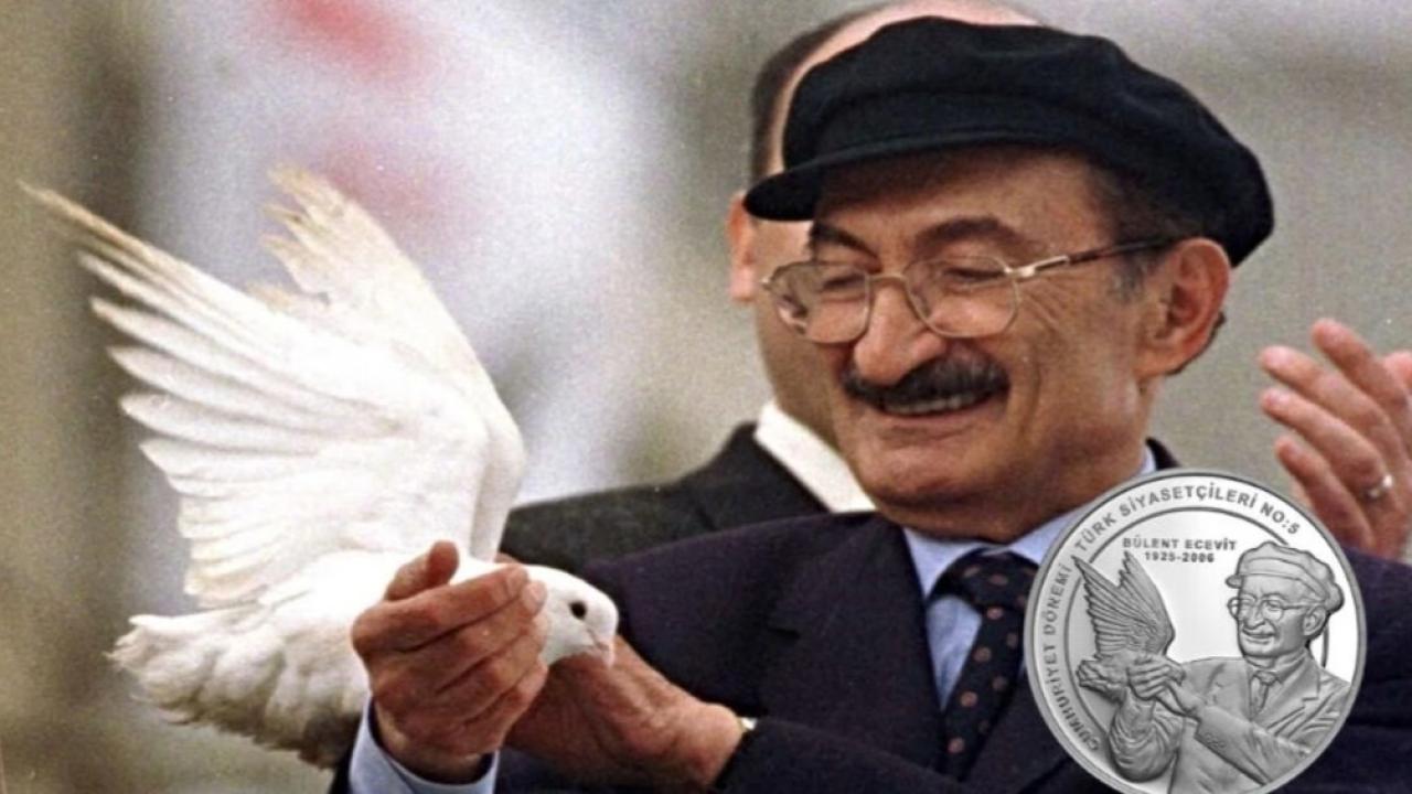 Pazartesi satışa çıkıyor... Darphane Ecevit parası bastı