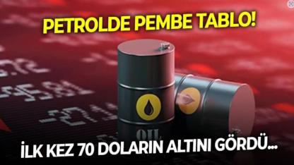 Petrolden sevindiren haberler üst üste geliyor! Aylar sonra ilk kez 70 doların altını gördü