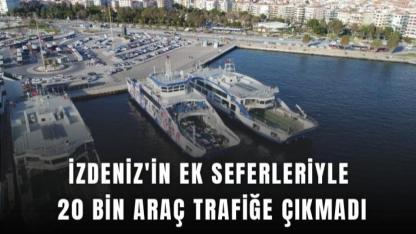 İZDENİZ Seferleriyle 20 Bin Araç Trafikten Çekildi