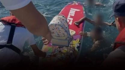 İzmir'de kürek sörfü kazası: 6 aylık bebek ölümden döndü