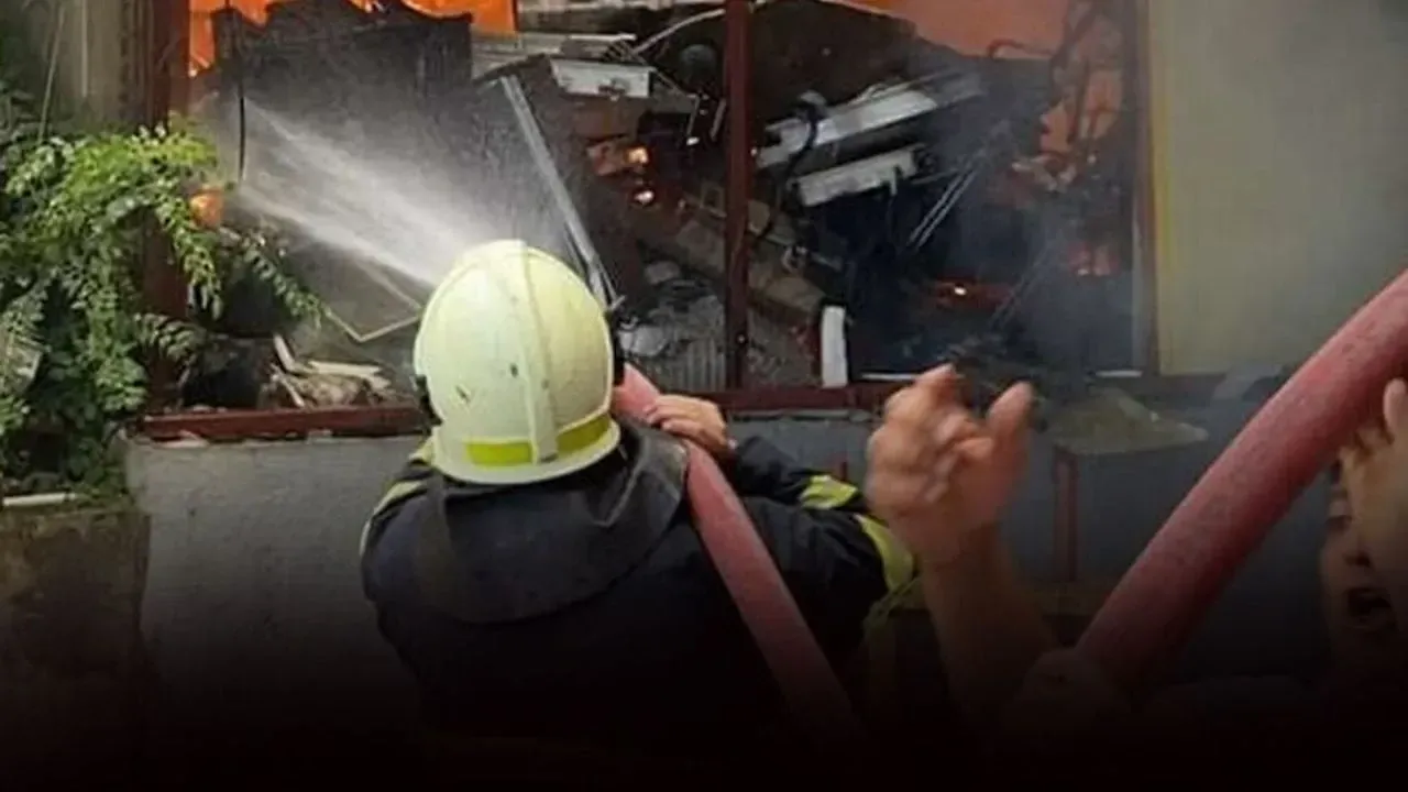 Kazan dairesinde çıkan yangın hastaneyi alarma geçirdi