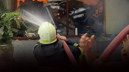 Kazan dairesinde çıkan yangın hastaneyi alarma geçirdi