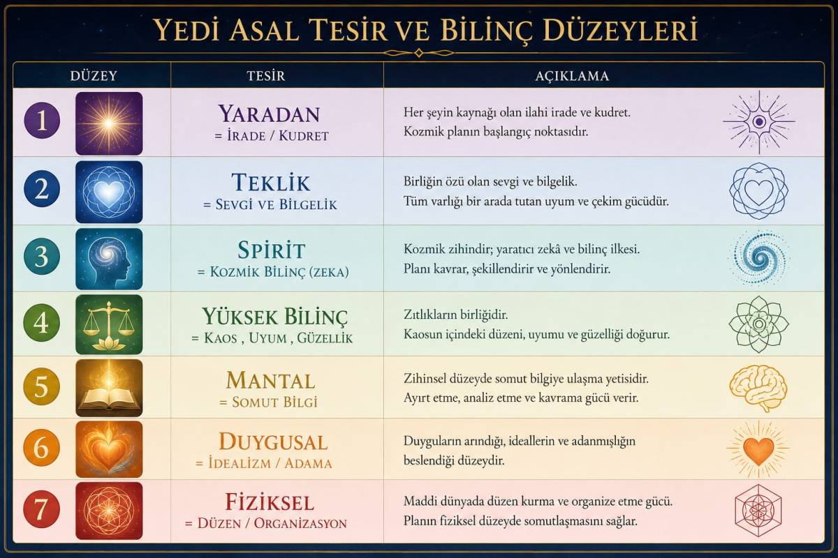 7 Tesir Kuşağı (Rays) Öğretisi ve İlahi Bilinç